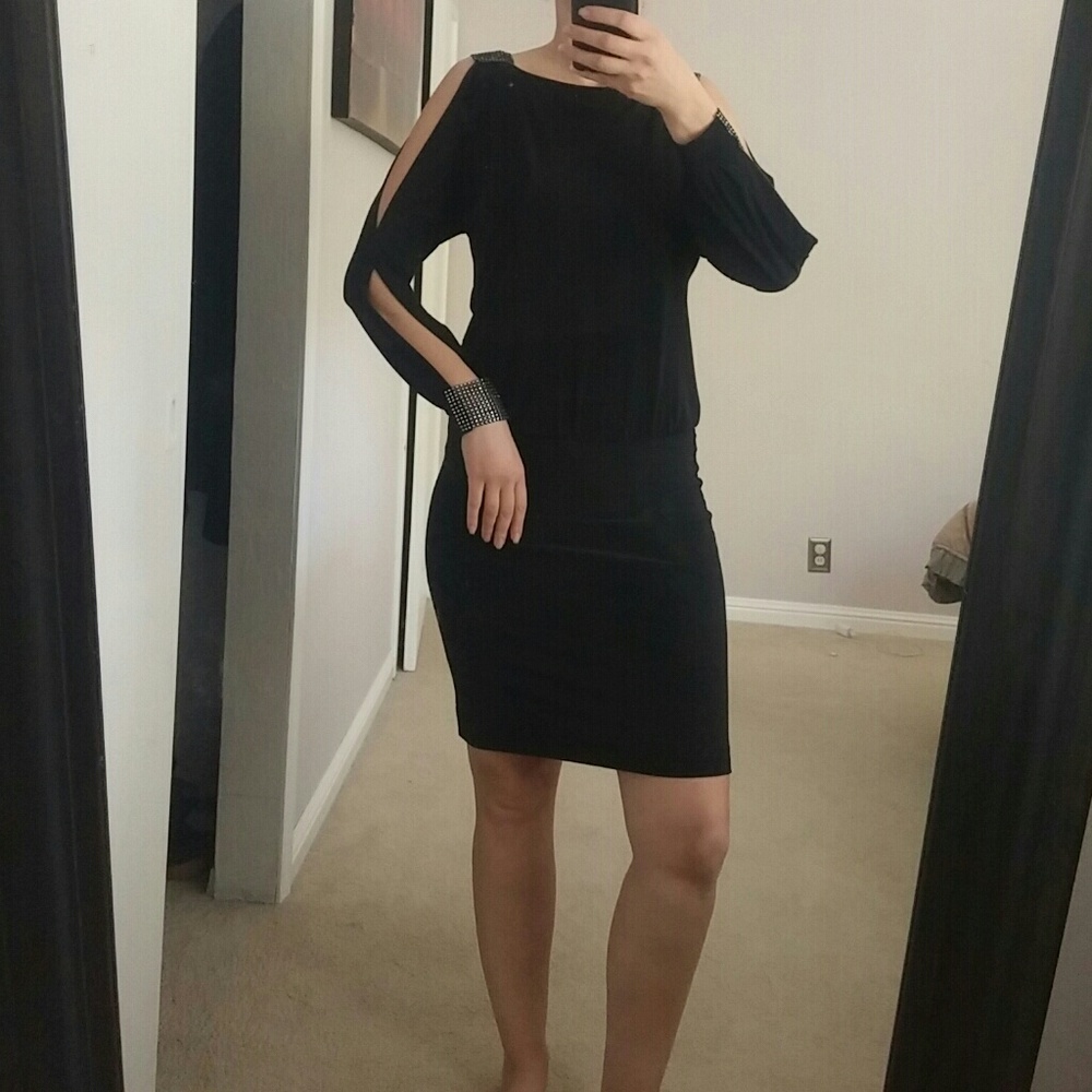 Cold shoulder dress